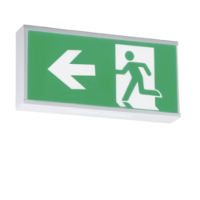 ARQ – Exit Light Left Side Arrow Recessed Mounted