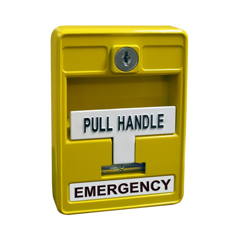 Back Box For Manual Pull Station, Yellow Color (H) (MOQ-3Pcs)