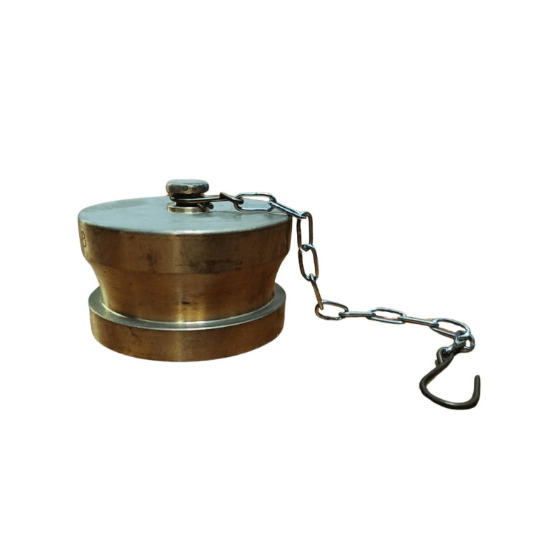 Brass Landing Valve Cap 2.5” With Chain