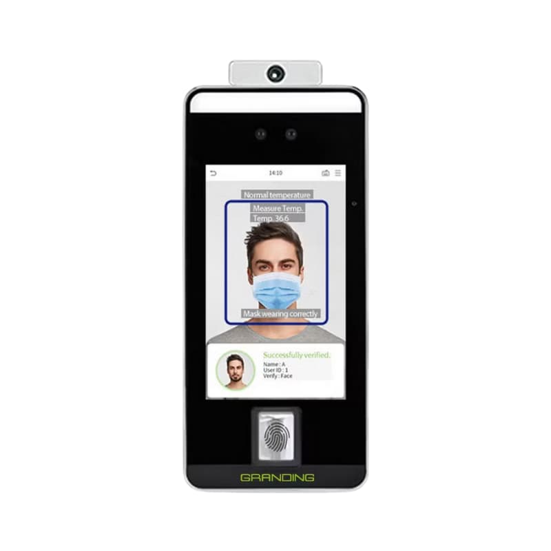 Dynamic Face Recognition With Temperatures Detection Access Controller