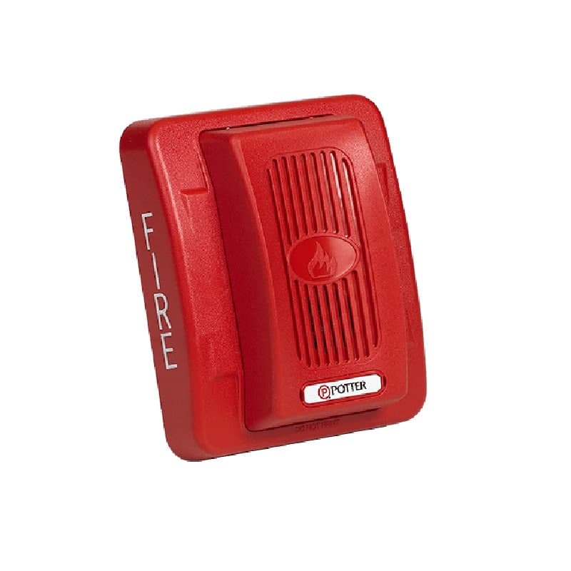 Potter EH-24R Red Facepalte Electronic Horn, UL Listed