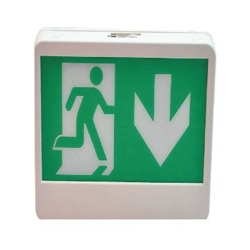 Escalux – Chrome ESC4382 Exit Luminaire Wall Side Mounted LED