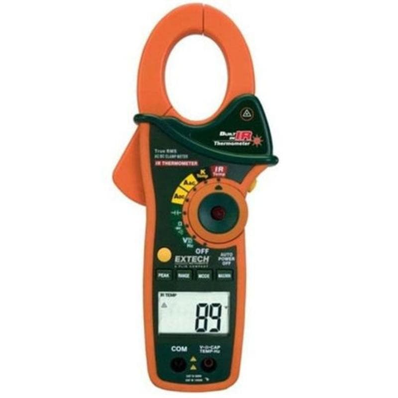 Extech – 1000A AC/DC True RMS Clamp/DMM and IR Thermometer – EX840