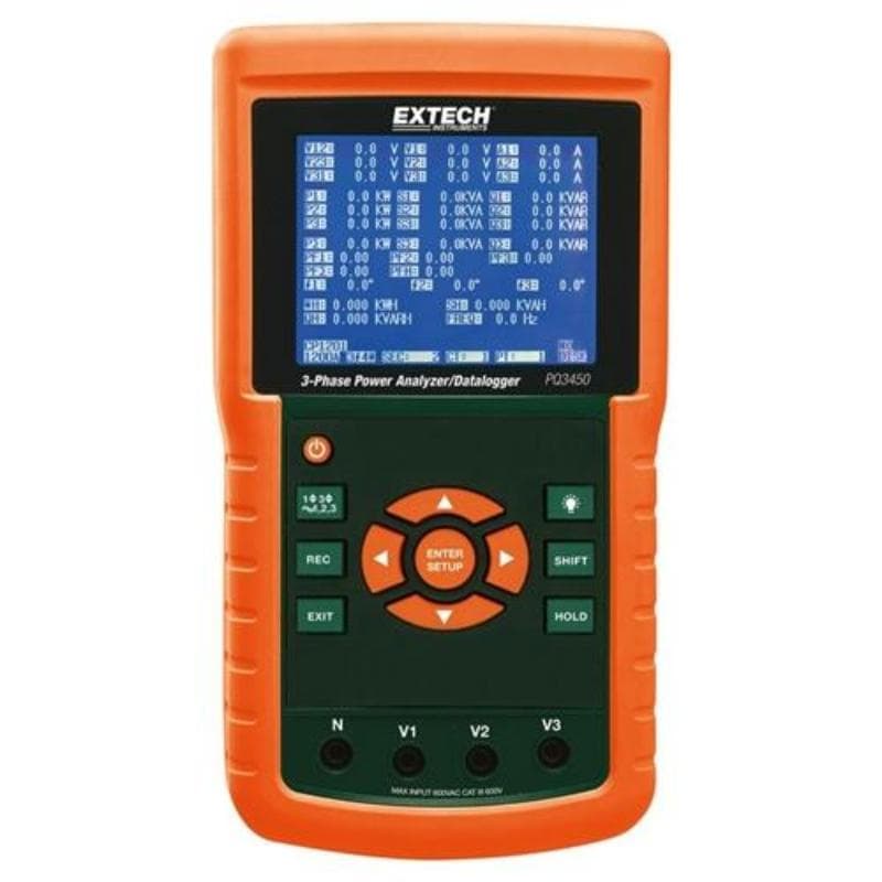 Extech – 1200A 3-Phase Power Analyzer/Datalogger – PQ3450