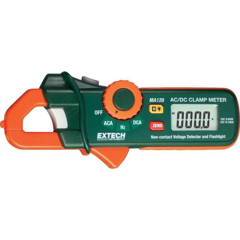 Extech – 200A AC/DC Mini Clamp Meter and Voltage Detector – MA120
