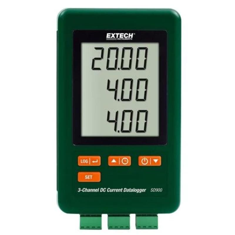 Extech – 3-Channel DC Current Datalogger – SD900