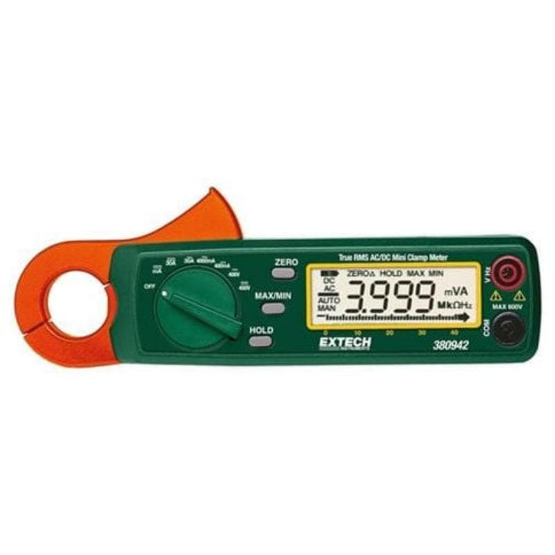 Extech – 30A True RMS AC/DC Mini Clamp Meter – 380942