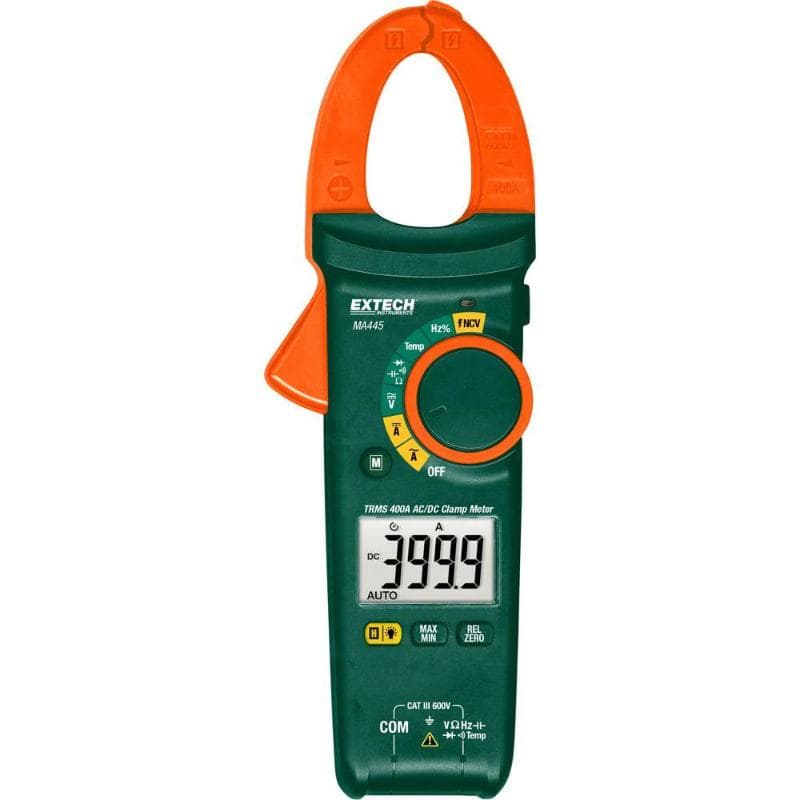 Extech – 400A True RMS AC/DC Clamp Meter and NCV – MA445