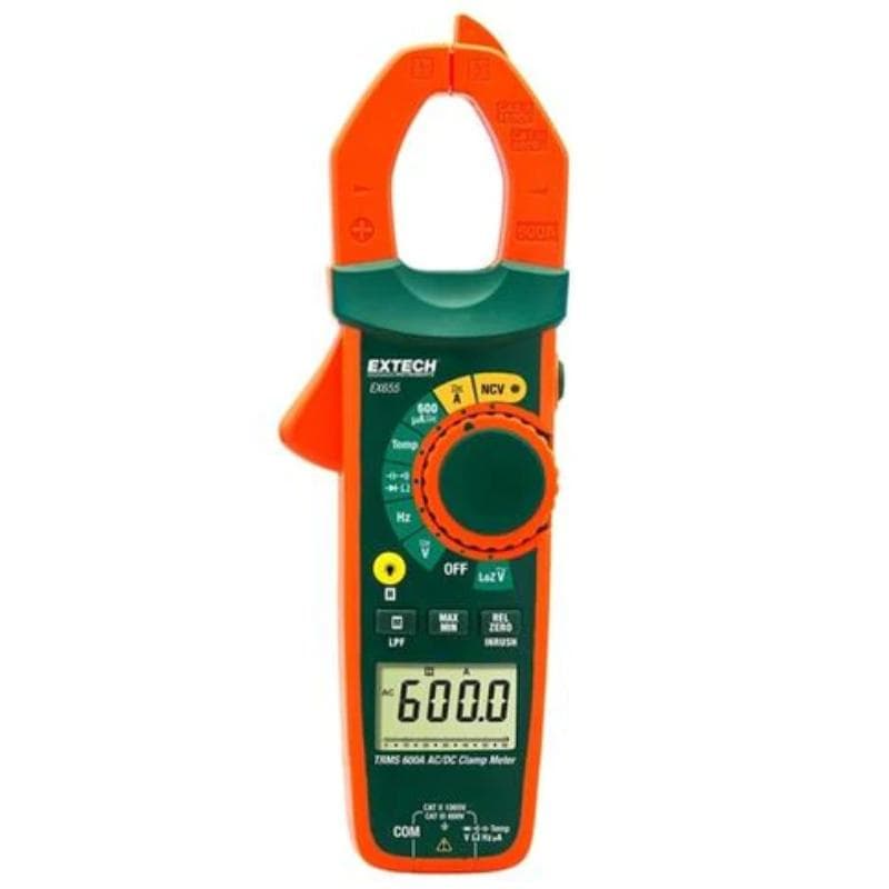 Extech – 600A True RMS AC/DC Clamp Meter and NCV – EX655