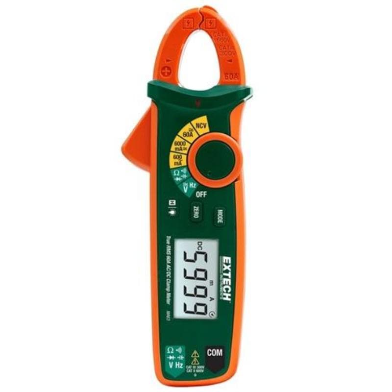 Extech – 60A True RMS AC/DC Clamp Meter with NCV – MA63