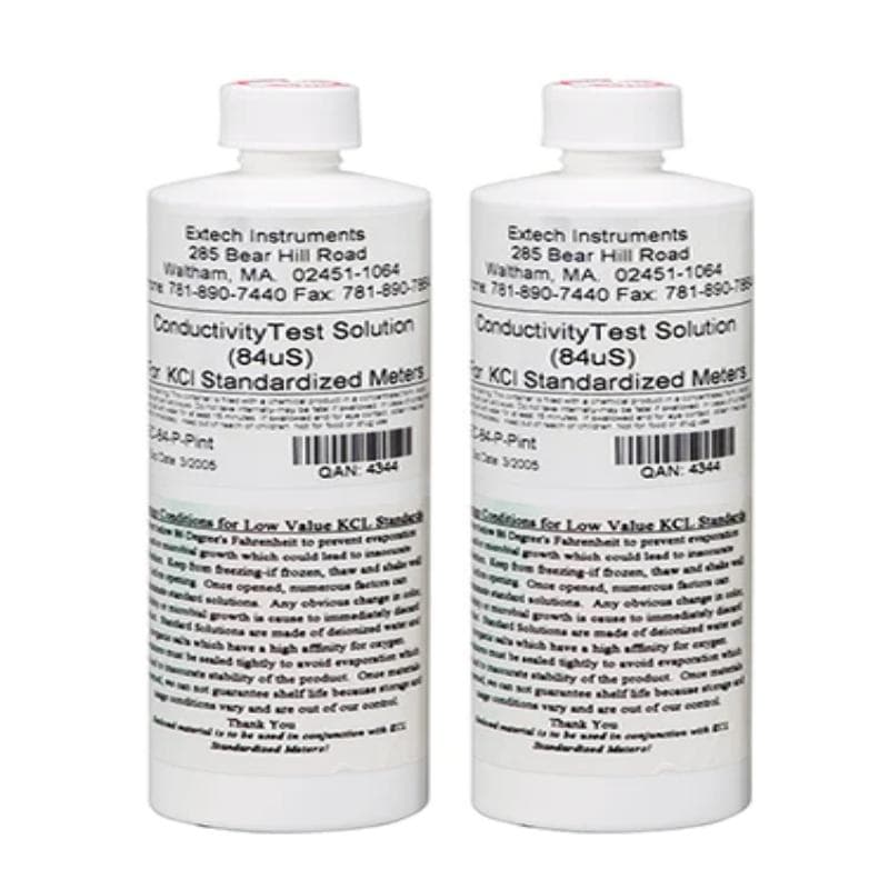 Extech – 84µS Conductivity Standard (2 Bottles) – EC-84-P