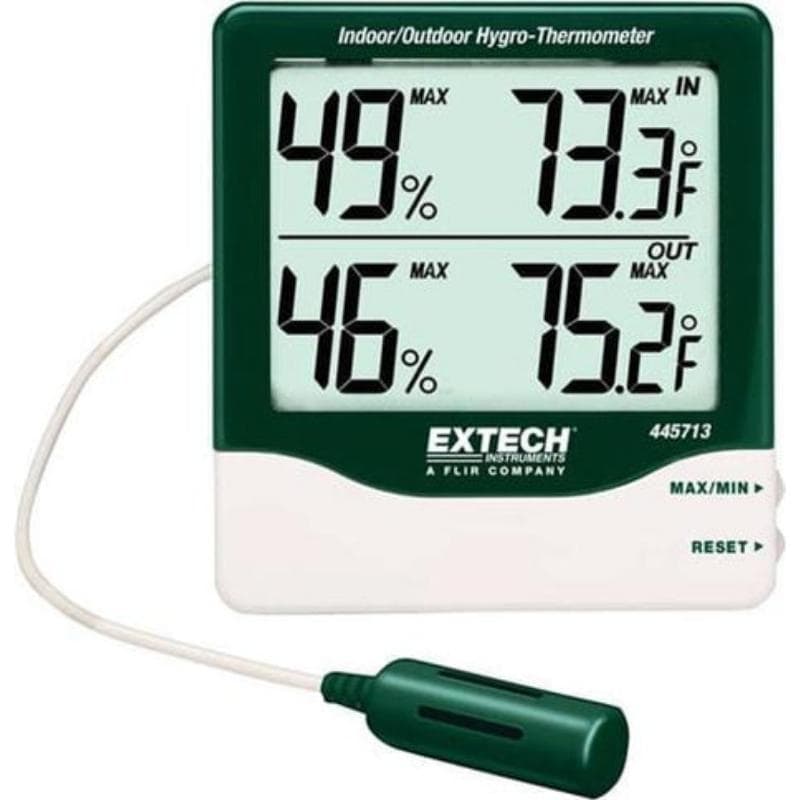 Extech – Big Digit Indoor/Outdoor Hygro Thermometer – 445713
