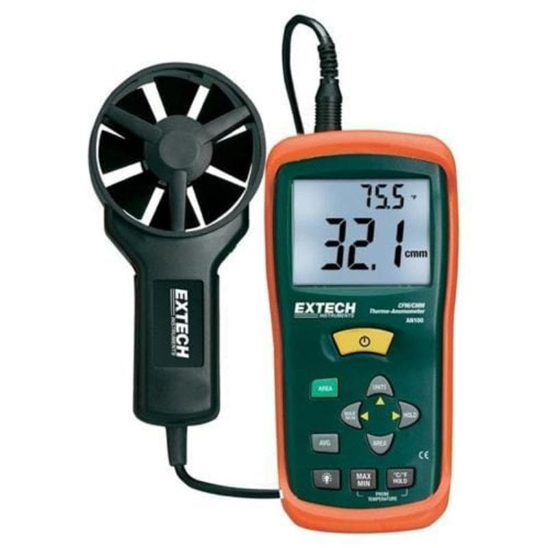 Extech – CFM/CMM Mini Thermo-Anemometer – AN100