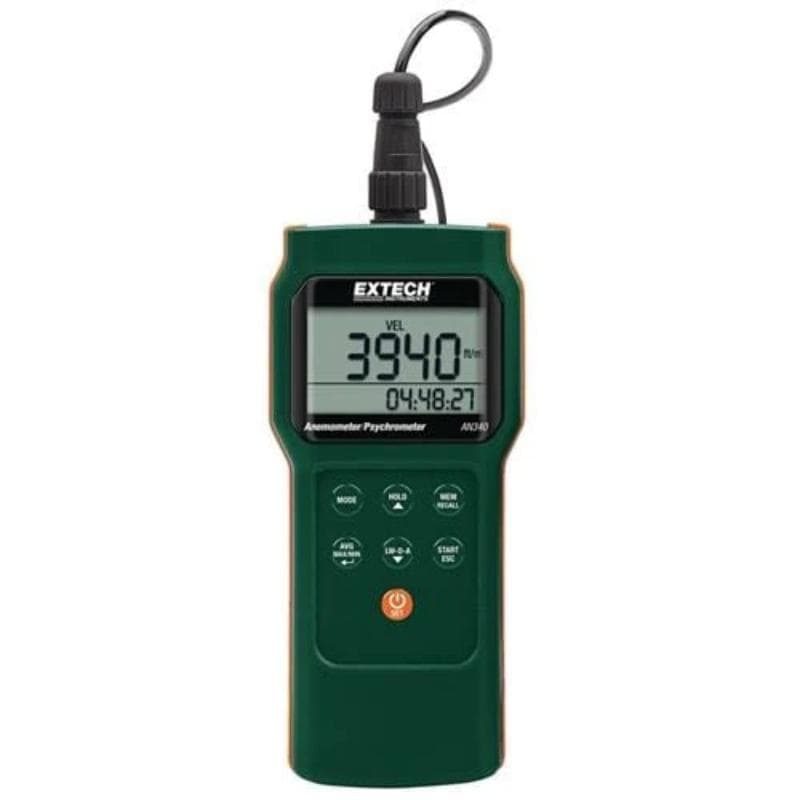 Extech – CMM/CFM Anemometer/Psychrometer Datalogger – AN340