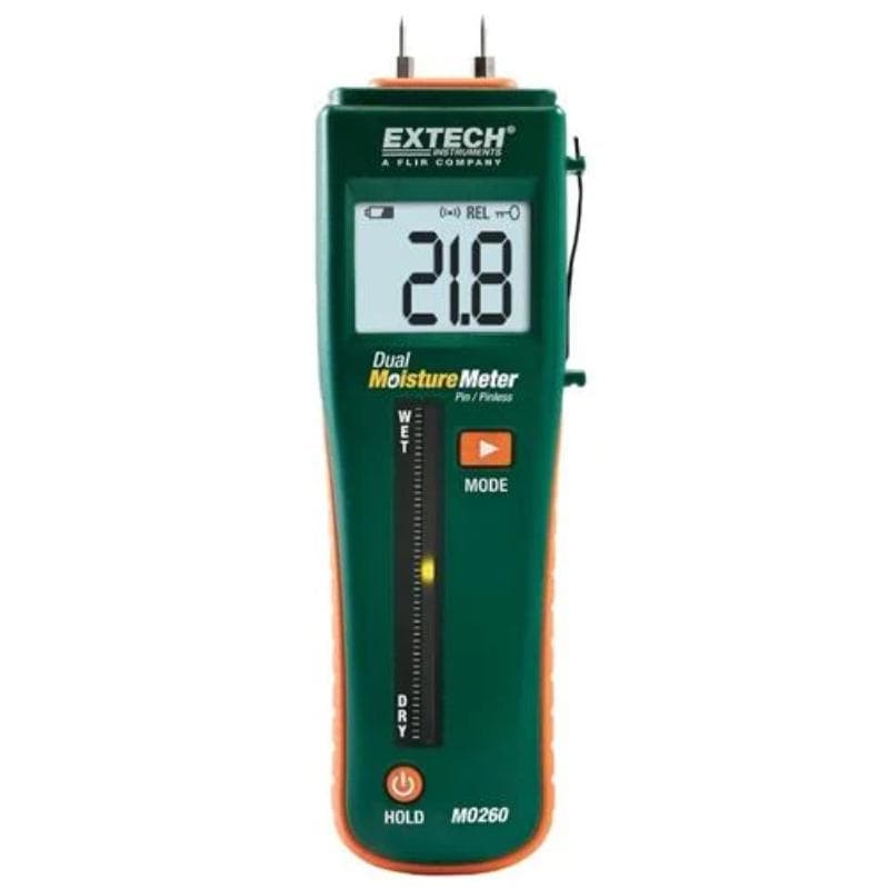 Extech – Combination Pin/Pinless Moisture Meter – MO260