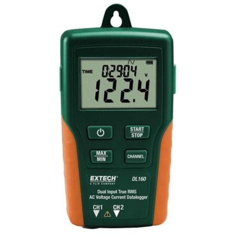 Extech – Dual Input True RMS AC Voltage/Current Datalogger – DL160