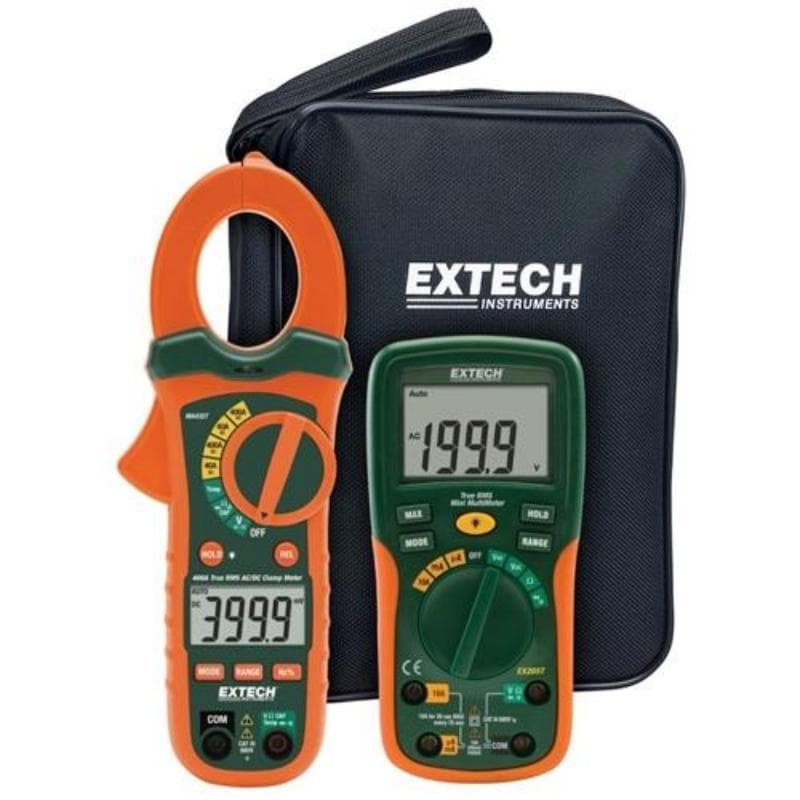 Extech – Electrical Test Kit with True RMS AC/DC Clamp Meter – ETK35