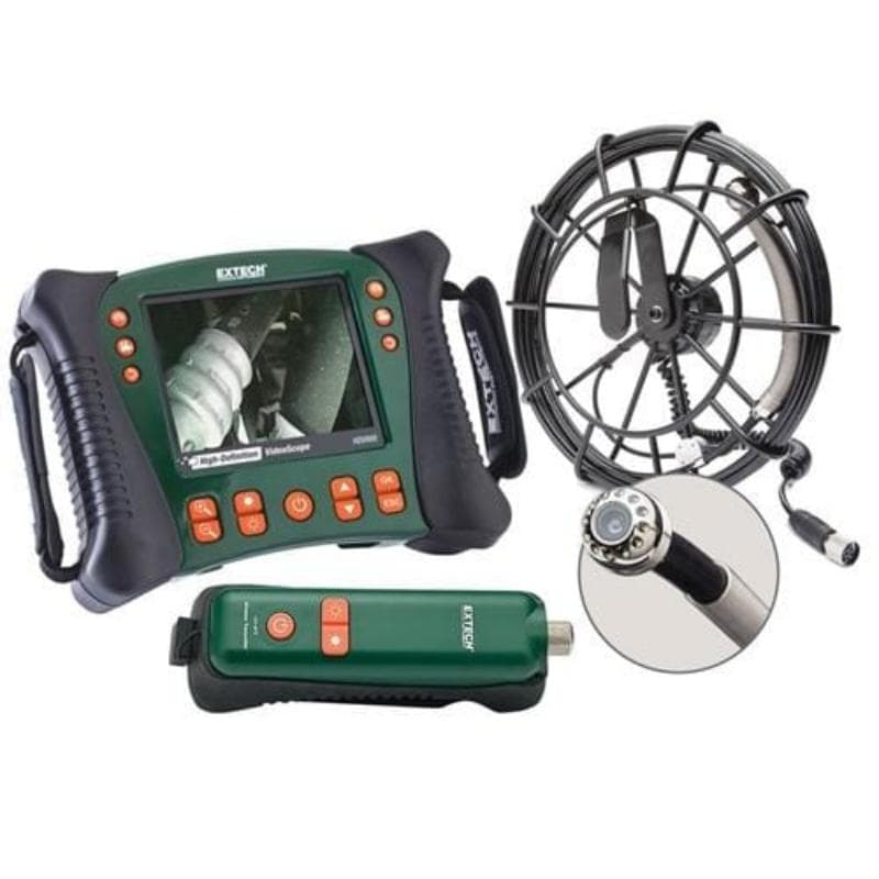 Extech – HD Video Scope Wireless Plumbing Kit with 30m Probe – HDV650W-30G