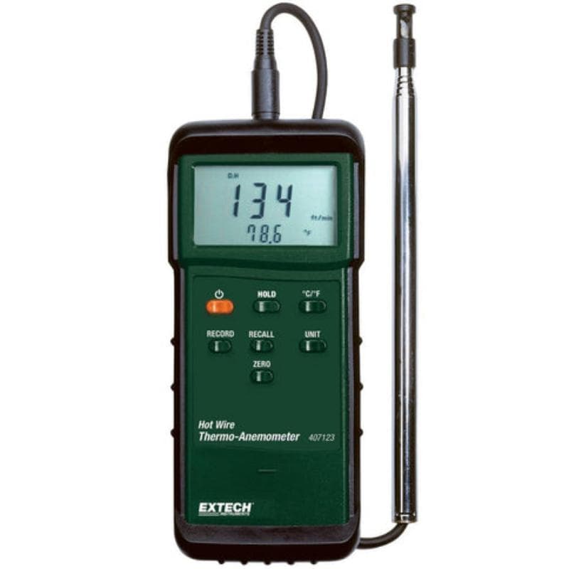Extech – Heavy Duty Hot Wire Thermo-Anemometer – 407123