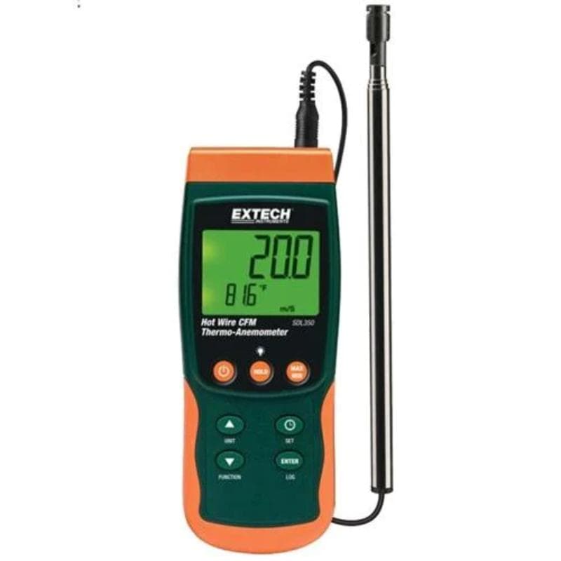 Extech – Hot Wire CFM Thermo-Anemometer/Datalogger – SDL350
