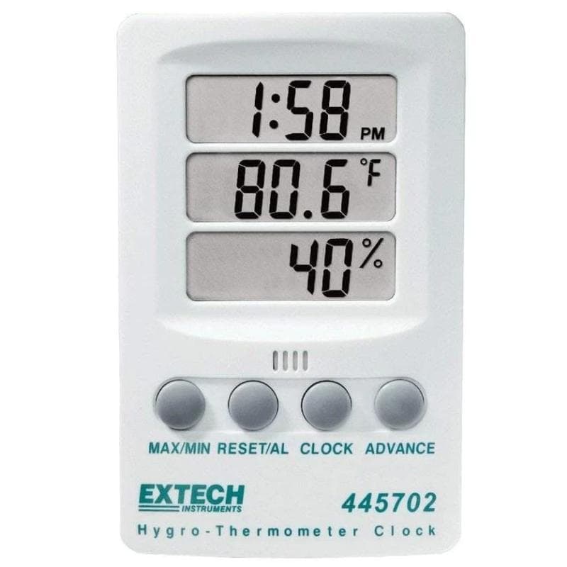 Extech – Hygro Thermometer Clock – 445702
