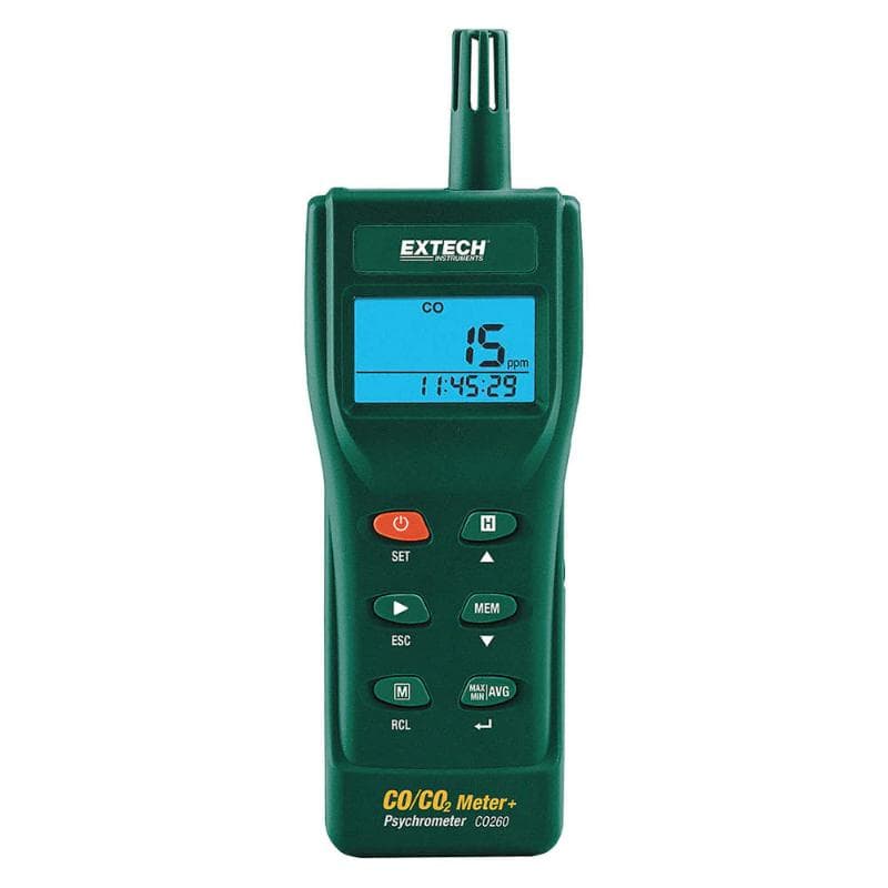 Extech – Indoor Carbon Monoxide and Carbon Dioxide Datalogging Meter – CO260