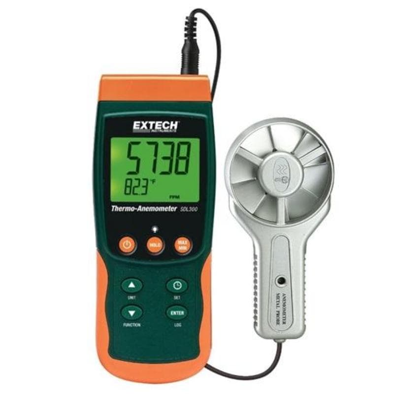 Extech – Metal Vane Thermo Anemometer/Datalogger – SDL300