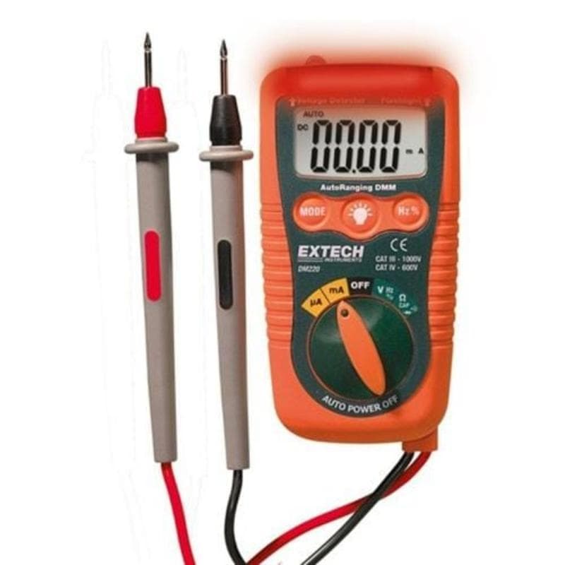 Extech – Mini Pocket Multimeter with Non-Contact Voltage Detector – DM220