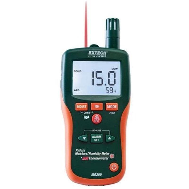 Extech – Pinless Moisture Psychrometer with IR – MO290