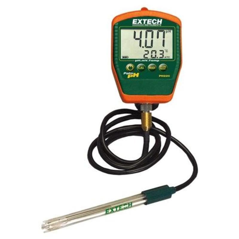 Extech – Waterproof Palm PH Meter with Temperature – PH220-C