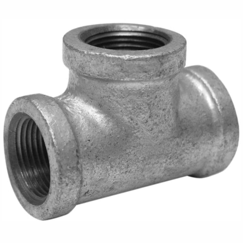 Galvanised Malleable Iron Equal Tee Thread
