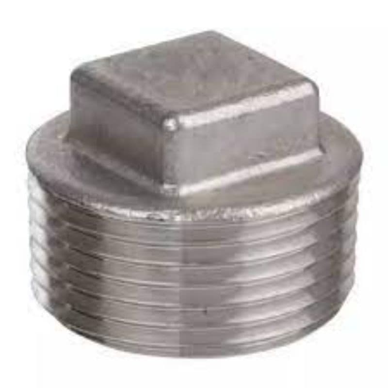 Galvanized Malleable Iron Square Head Plug (MOQ OF 50 Pcs)