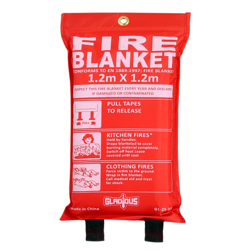 Gladious G125332020 Fire Blanket 1.2 Metres x 1.2 Metres (4 feets X 4 feets)