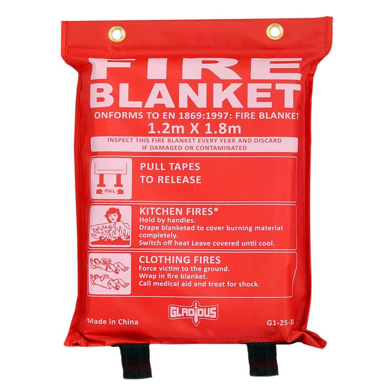 Gladious G125332021 Fire Blanket 1.2 Metres x 1.8 Metres (4 feets X 6 feets)