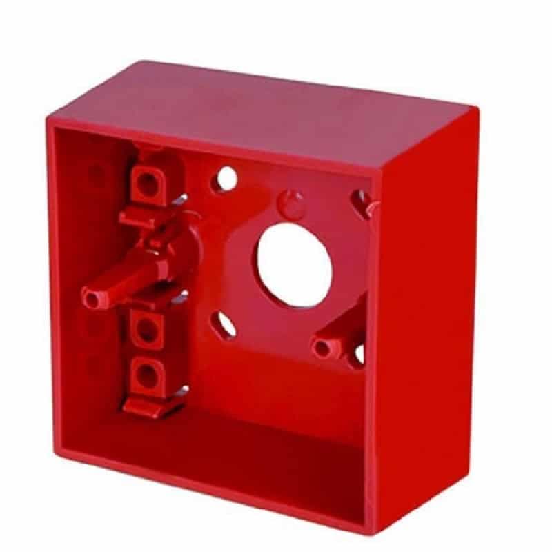 Hochiki Sr Surface Mounting Call Point Back Box (Red)(MOQ of 15 Pcs)