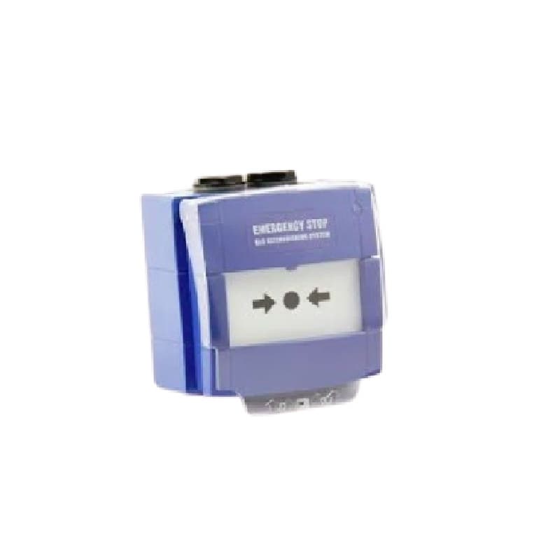 KAC W3A-B000SG-K013-66 Blue W/P “Emergency Stop Gas System” Label