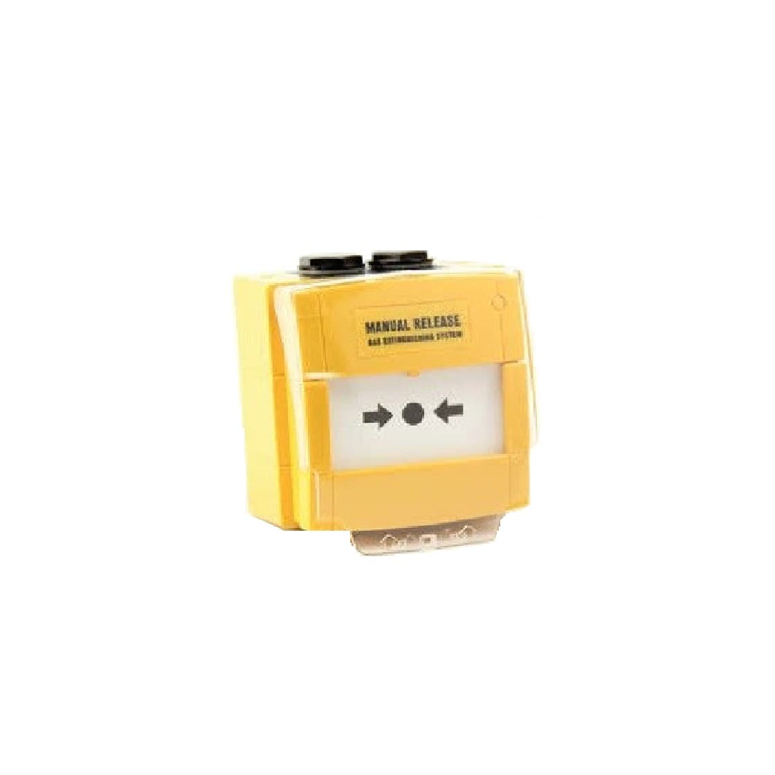 KAC W3A-Y000SG-K013-65 Yellow W/P “Manual Release Gas System” Label