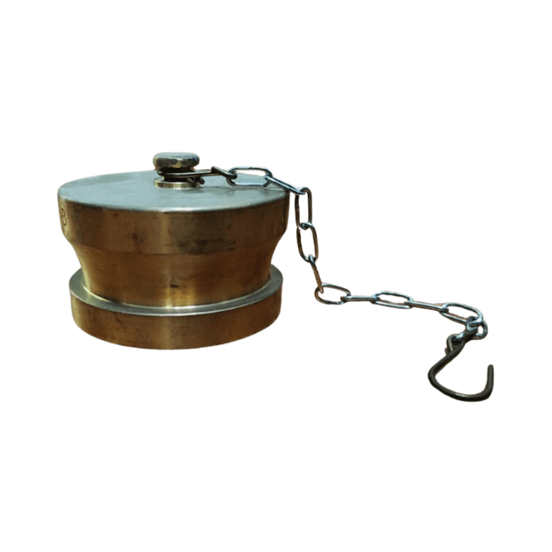 Landing Valve Cap with Chain 2-1/2″ Brass