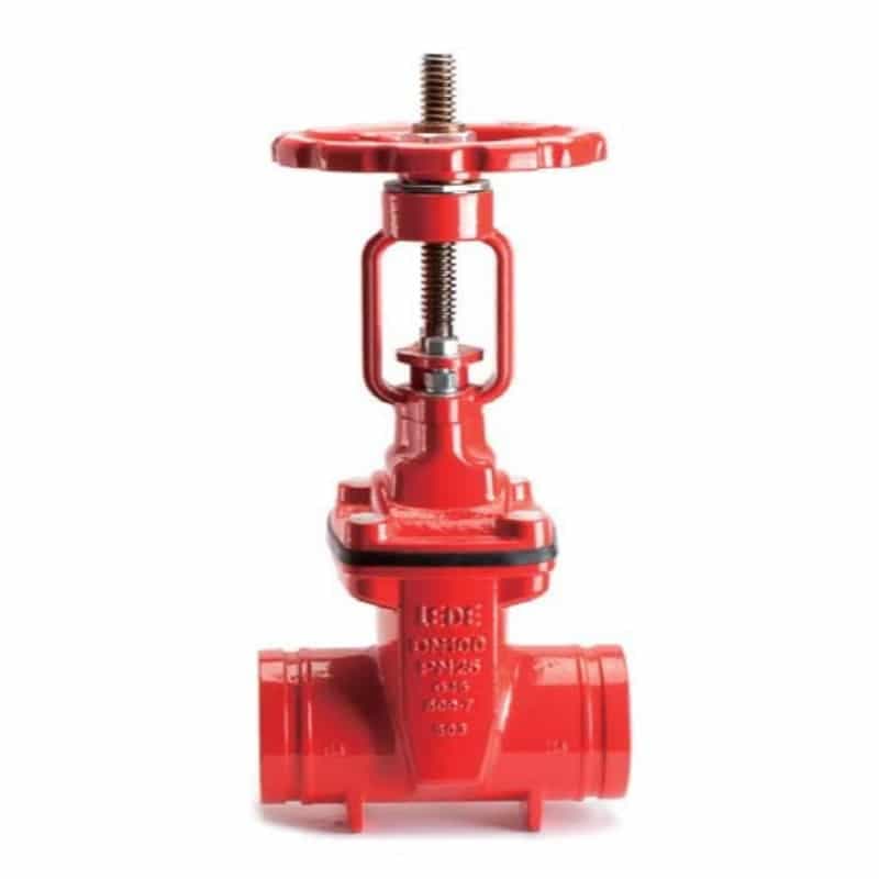 LEDE 6 Inch/150MM PN16 Grooved OSandY Gate Valve