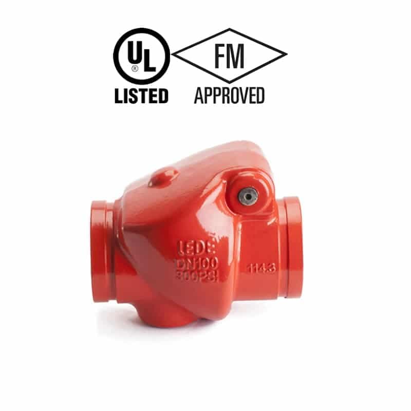 LEDE Swing Check Valve With Grooved End (6 Inch,4 Inch,2.5 Inch)