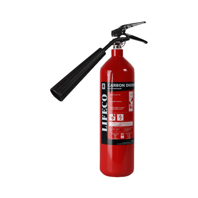 LIFECO-UK EN Approved Co2 Fire Extinguisher – 2 kg – Model LC2D