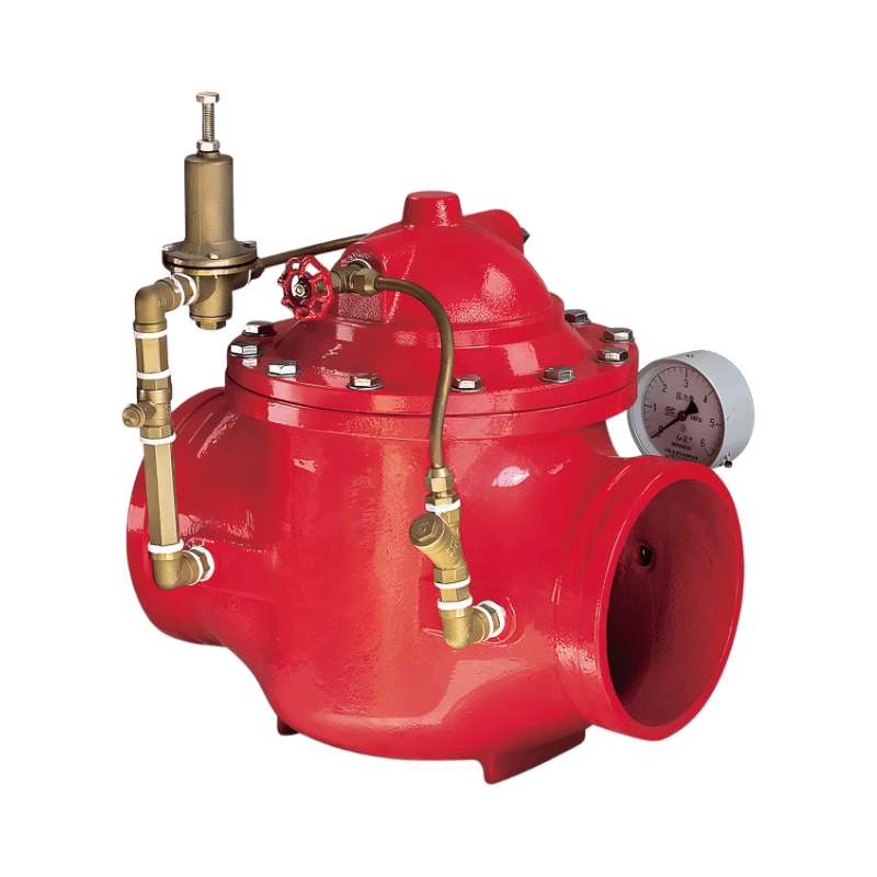 LIFECO-UK Pressure Relief Valve Grooved AWWA C606 300 PSI, FM Approved