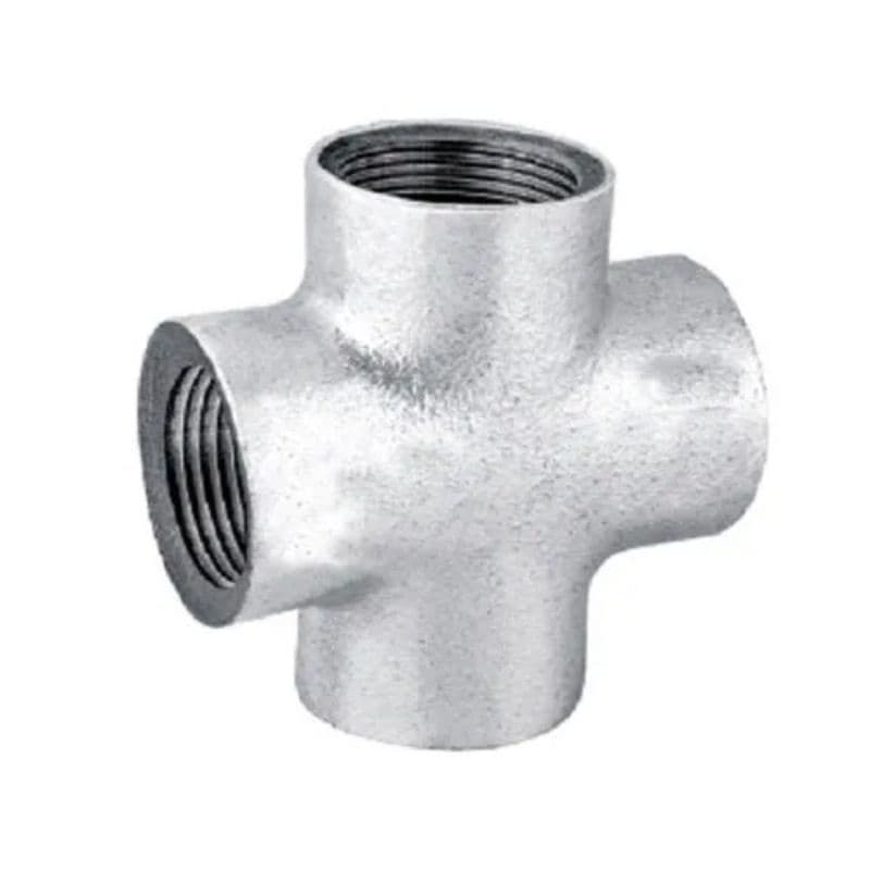 Malleable Iron Pipe Fitting Galvanized Cross Tree