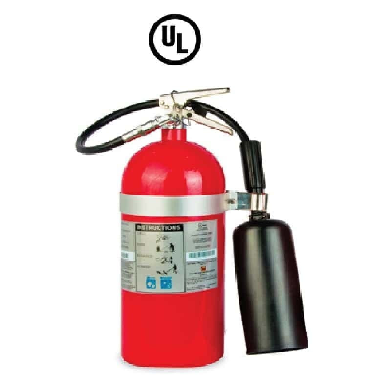Naffco N 10LC 10 LB (4.54 kg) CO2 Fire Extinguisher-UL Listed
