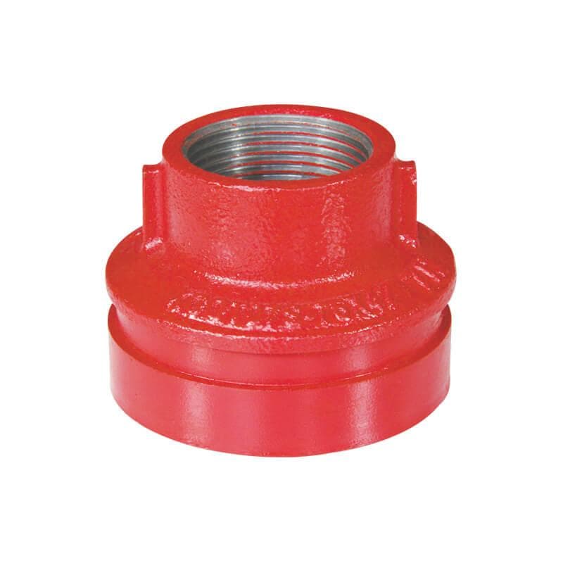 National – Grooved Concentric Reducer with Female Thread, 4in x 2in (MOQ of 6 Pcs)