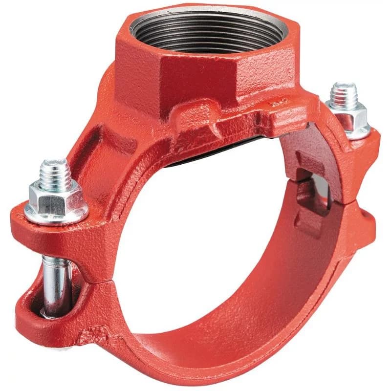 National – Grooved Mechanical Tee with Thread Branch, 6in x 1-1/2in – N-ST16