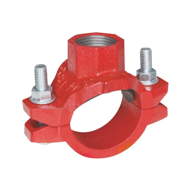 National – Grooved Mechanical Tee with Thread Branch, 6in x 2in – N-ST16
