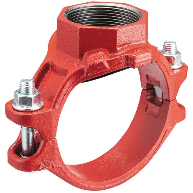 National – Grooved Mechanical Tee with Thread Branch, 8in x 2in – N-ST16