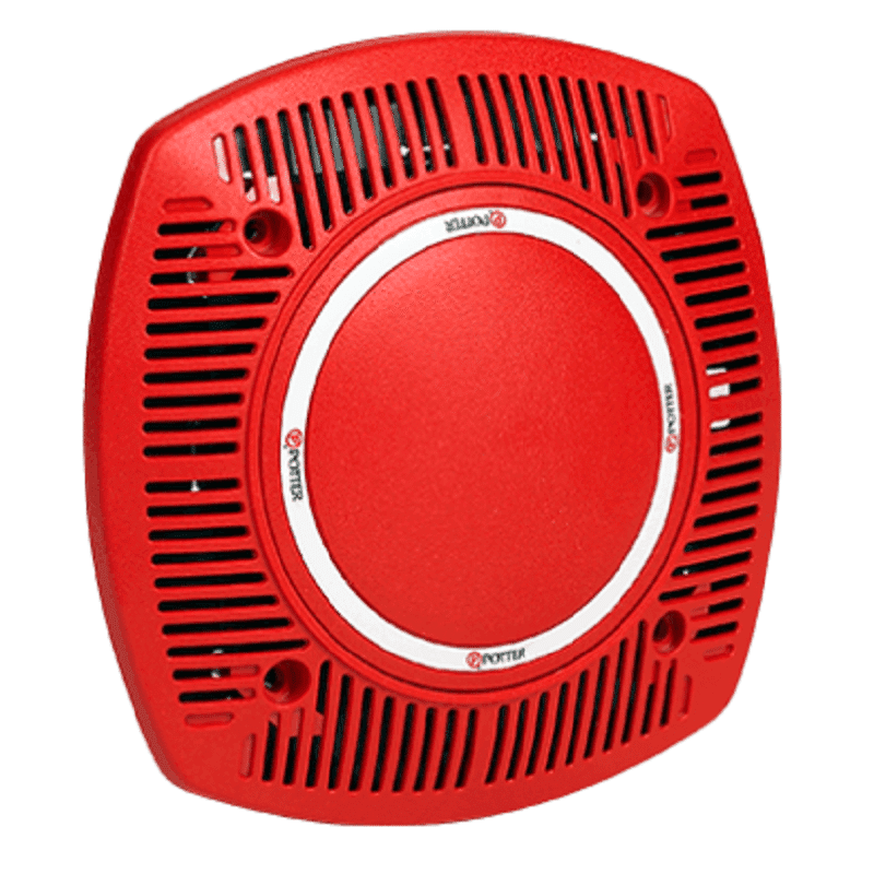 Potter FASPKR Indoor Low Profile Wall and Ceiling Speaker, UL listed (Red/White)