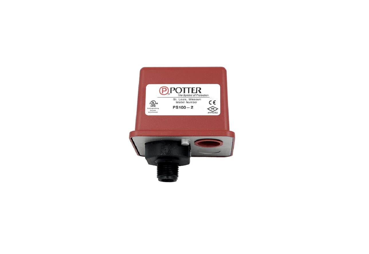 Potter PS100-2 Pressure Type Flow Switch with Two SPDT Contacts